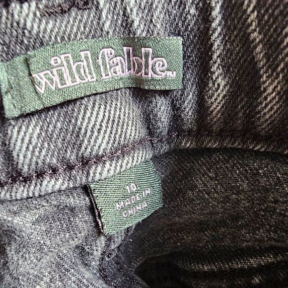 EUC WILD FABLE DARK WASH HIGHEST RISE UTILITY STRETCH JEANS SIZE 10 - Picture 13 of 14